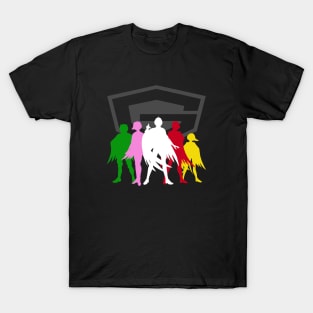 Gatchaman Battle of the Planets - silhouette colors 2.0 T-Shirt